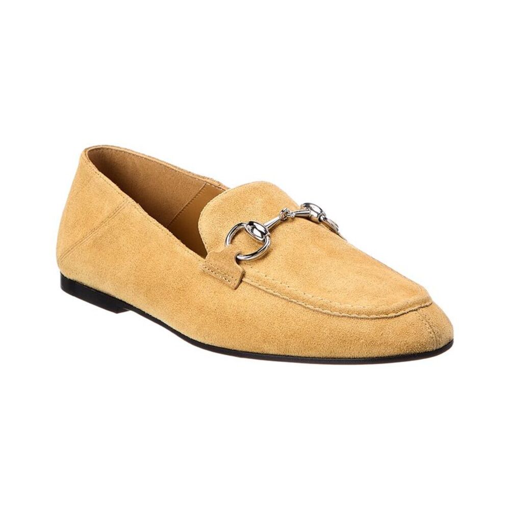 Gucci Jordaan Suede Loafer, Brown